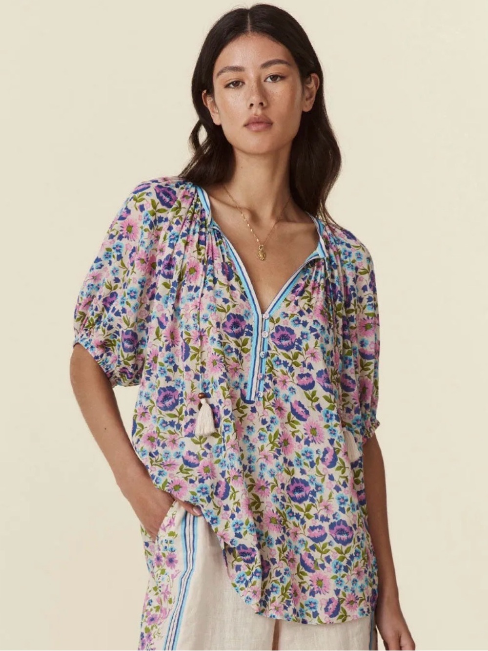 Spell Impala Lily Short Sleeve Blouse - Picture 2 of 6
